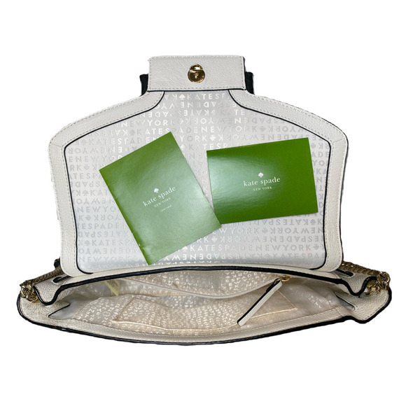 Kate Spade Montrose Shantel Black and White Leather Purse - NWOT - Picture 6 of 9